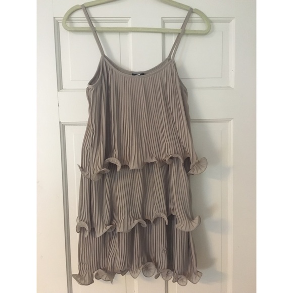 tiered ruffle mini dress